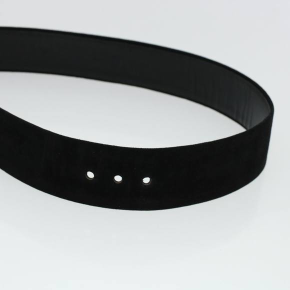 CHANEL Belt Suede 39.4"" Black CC Auth bs5130 - Picture 7 of 11